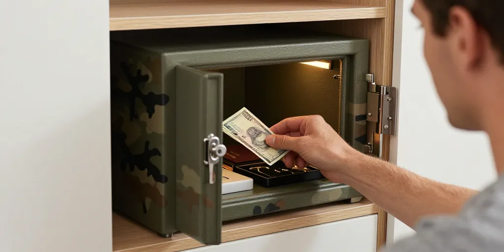coffre fort camouflé